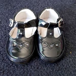 Black baby shoes